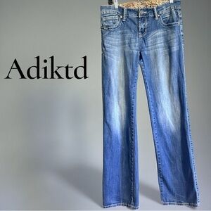 Adiktd Embroidered Bootcut Jeans Women’s 10 Long Studded Back Pockets Mid Rise